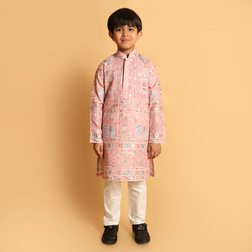 Royal Blush Pink Kurta set