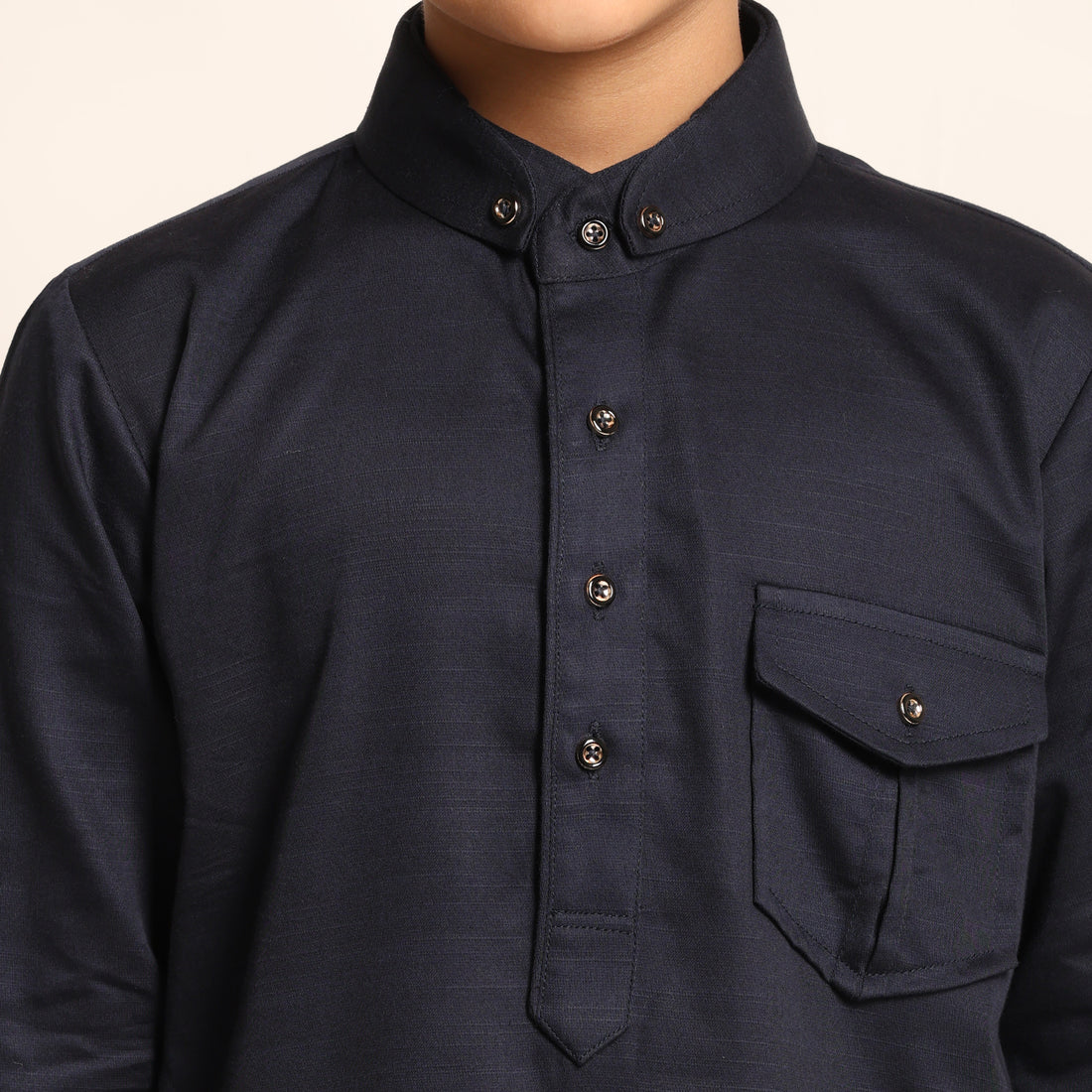 Navy Pathani Set