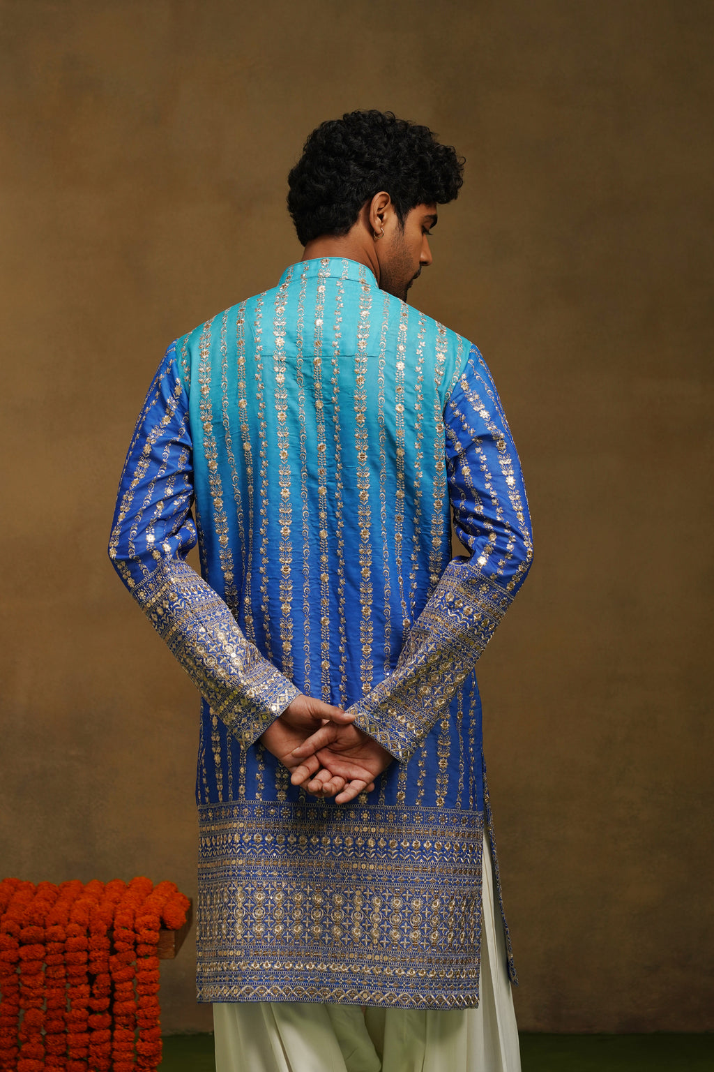 Neel Blue Ombre Kurta Set