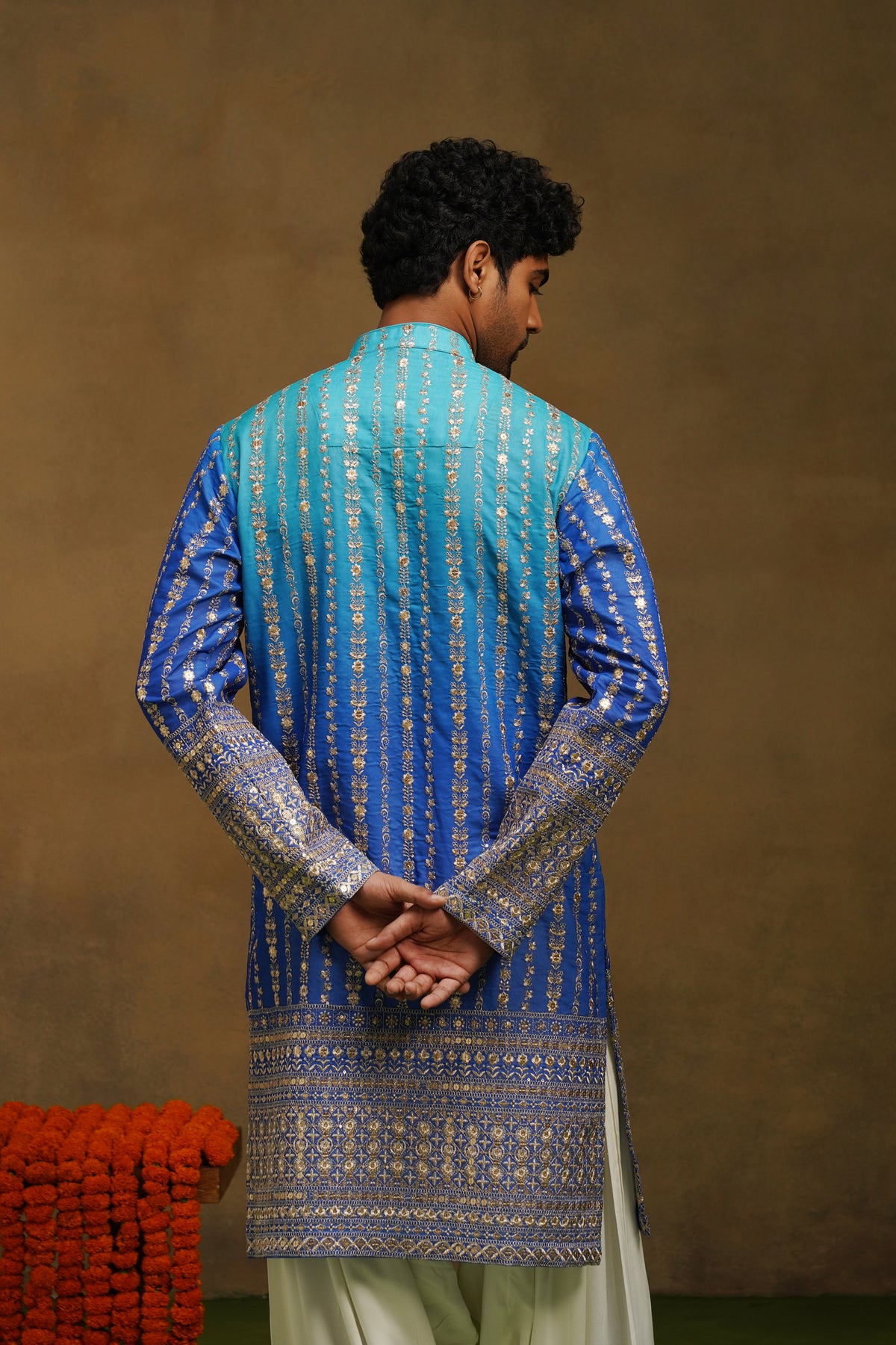 Neel Blue Ombre Kurta Set