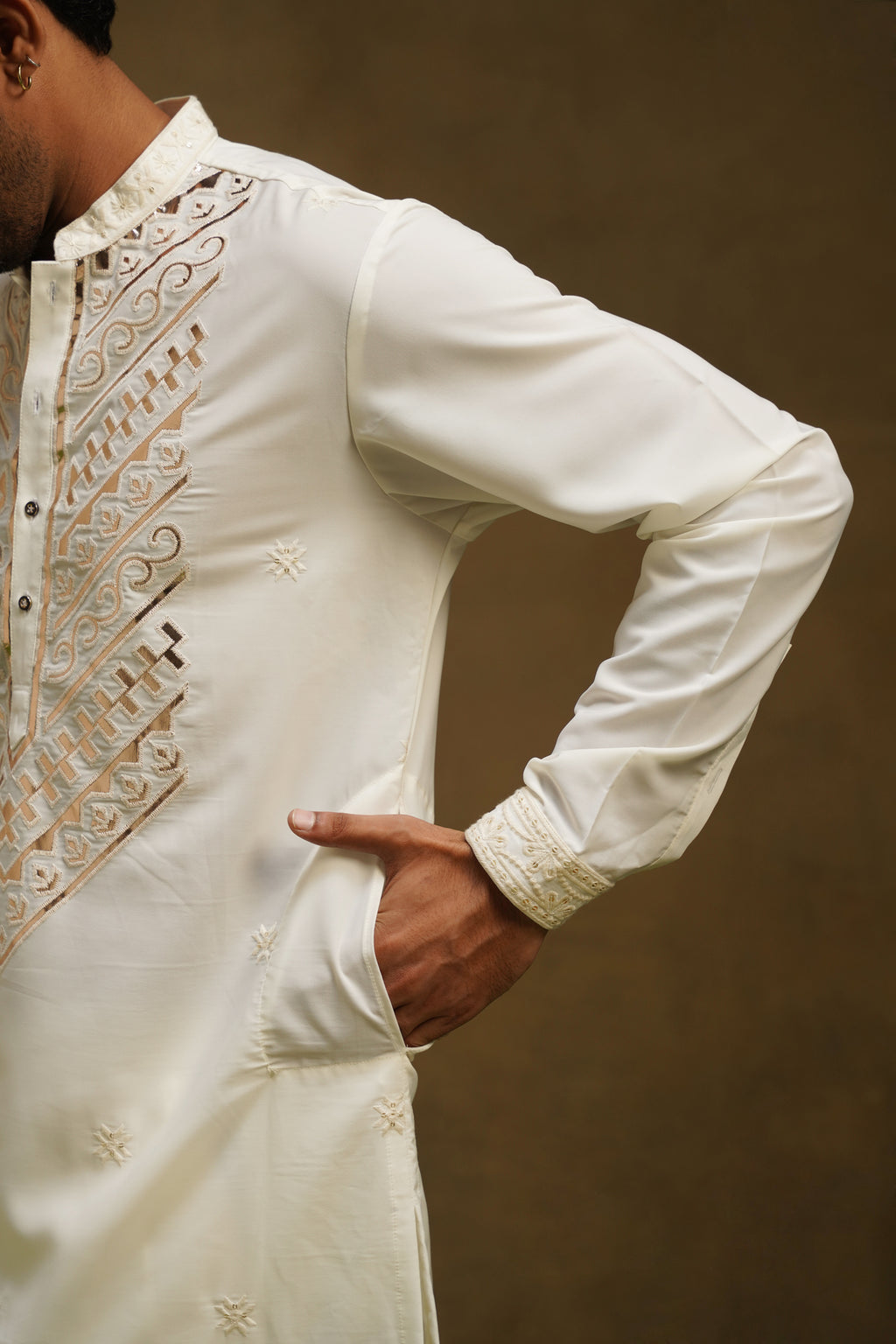Ivory Gota Patti Kurta Dupatta Set