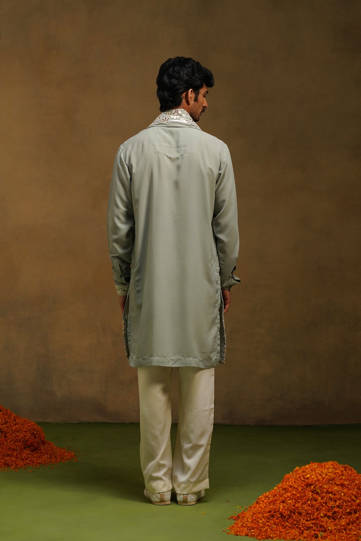 Pista Green Gota Patti Kurta Set