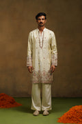 Champagne Tissue Silk Kurta Set