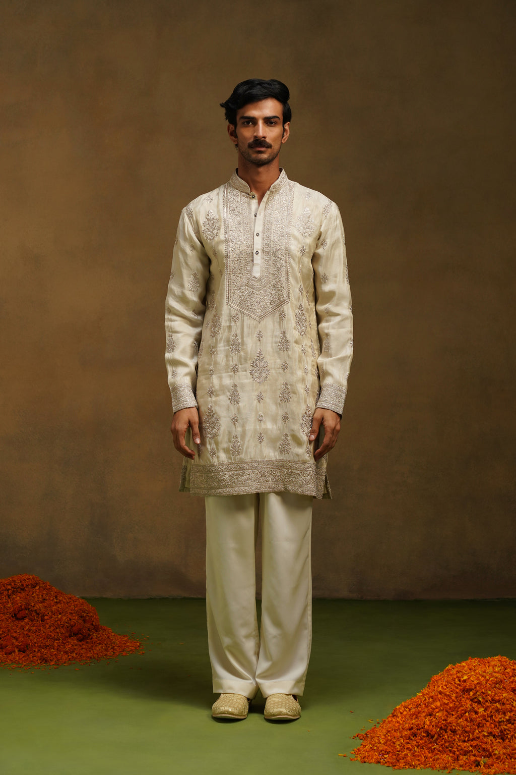 Shimmer Neckwork Kurta Set