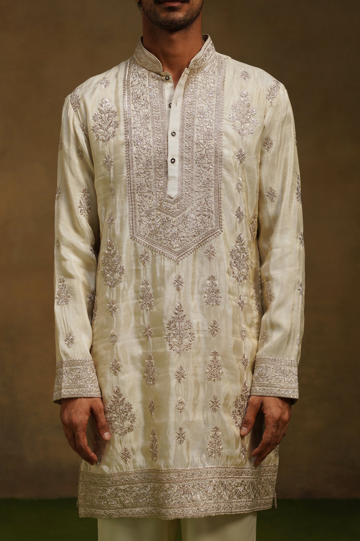 Shimmer Neckwork Kurta Set