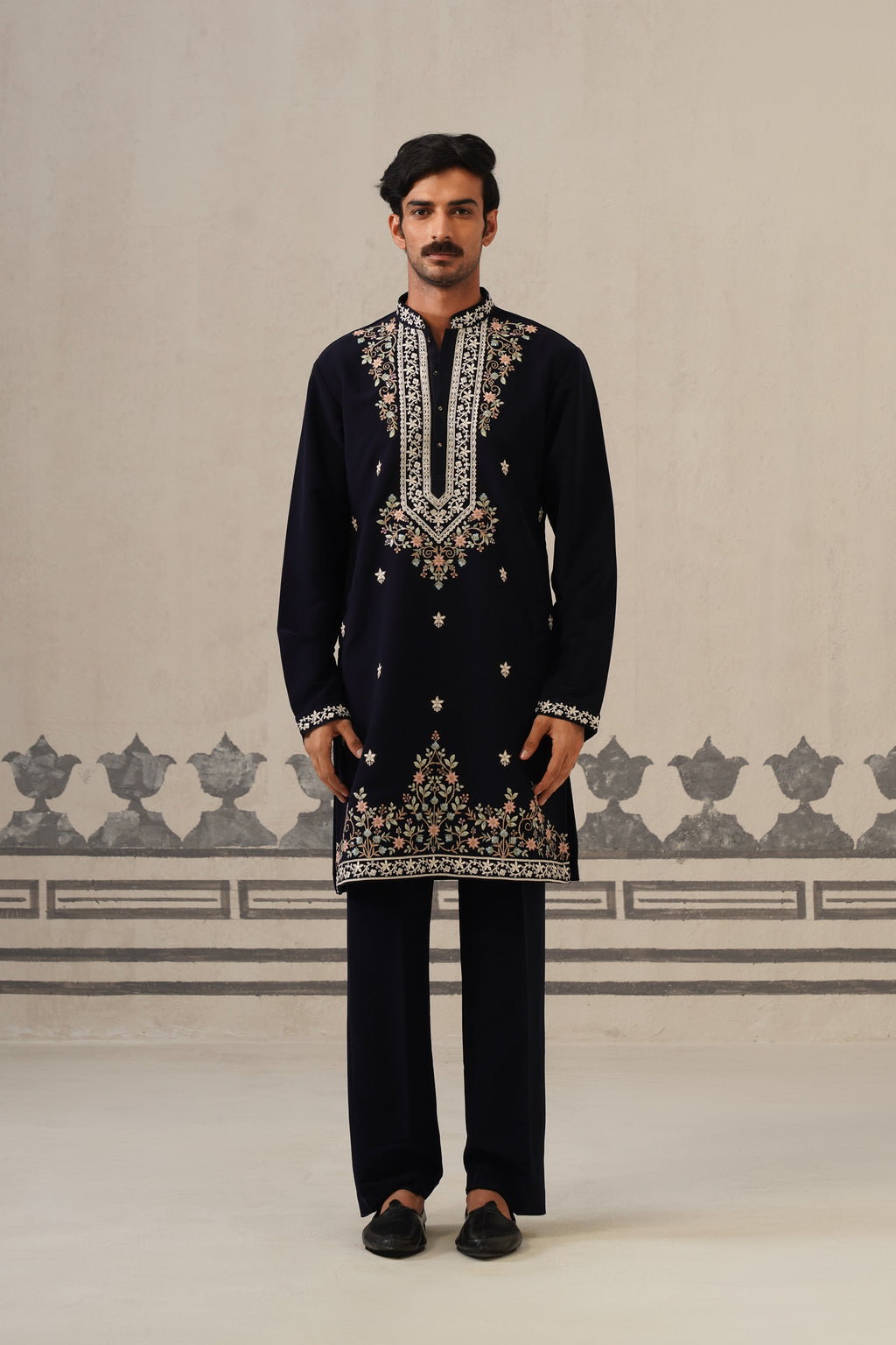 Blue Gul Japanese Kurta Set