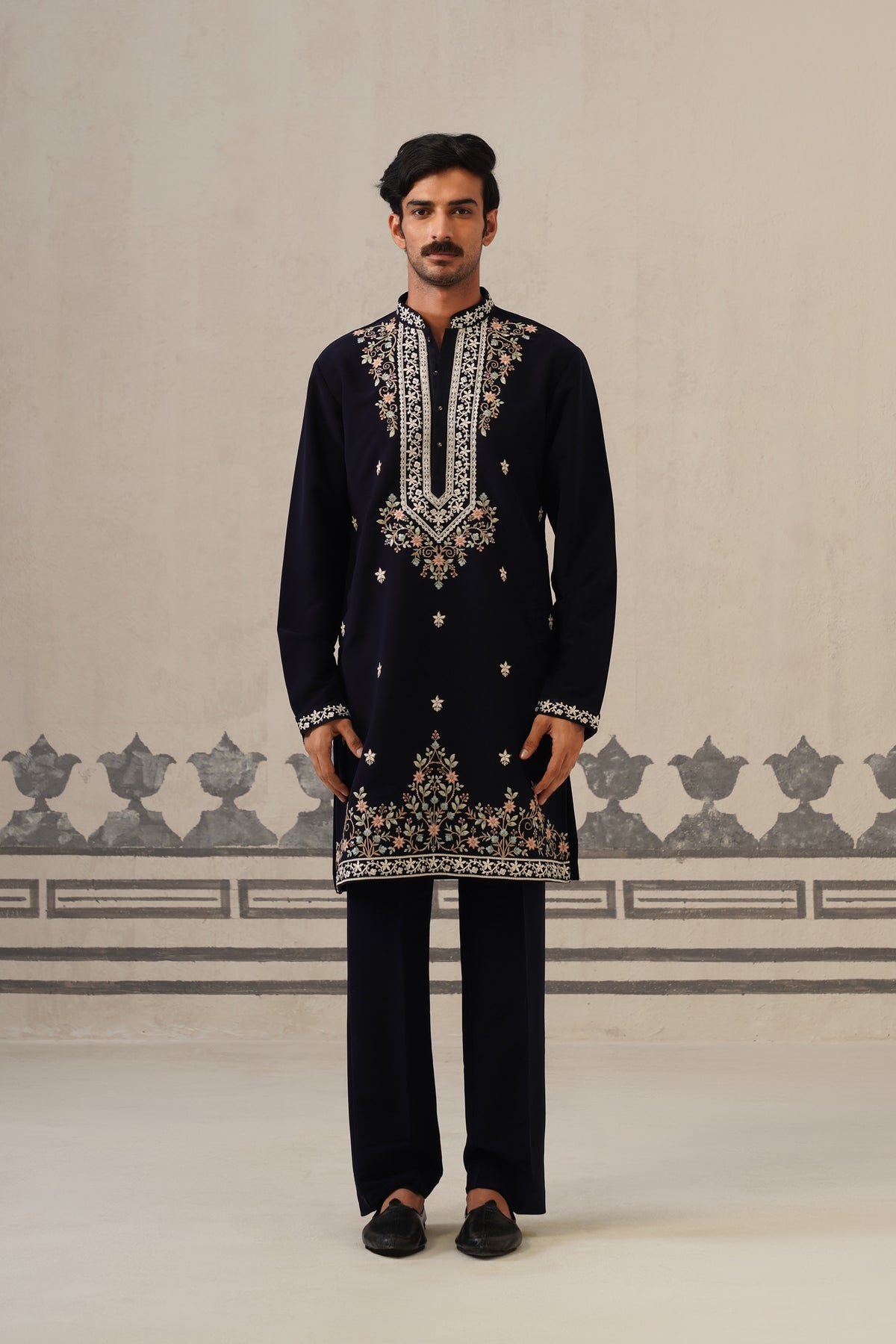 Blue Gul Japanese Kurta Set