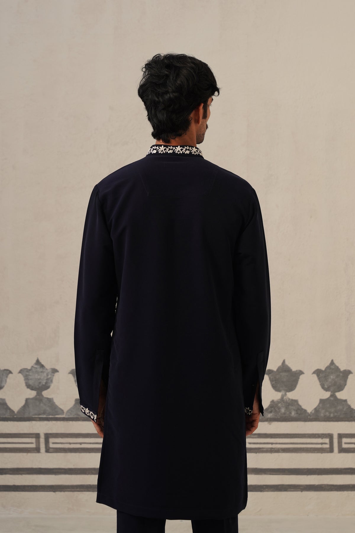 Blue Gul Japanese Kurta Set