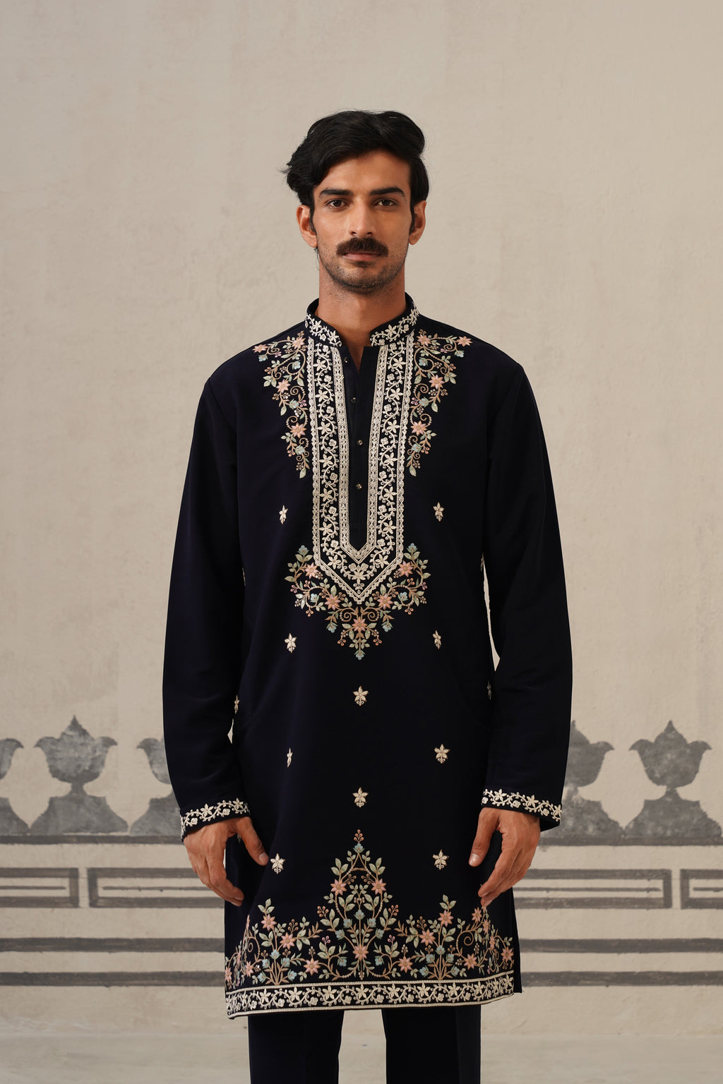 Blue Gul Japanese Kurta Set