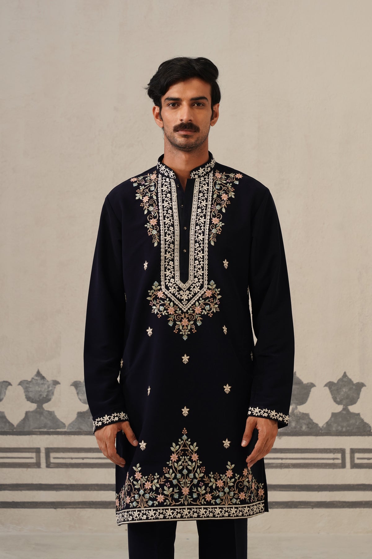 Blue Gul Japanese Kurta Set