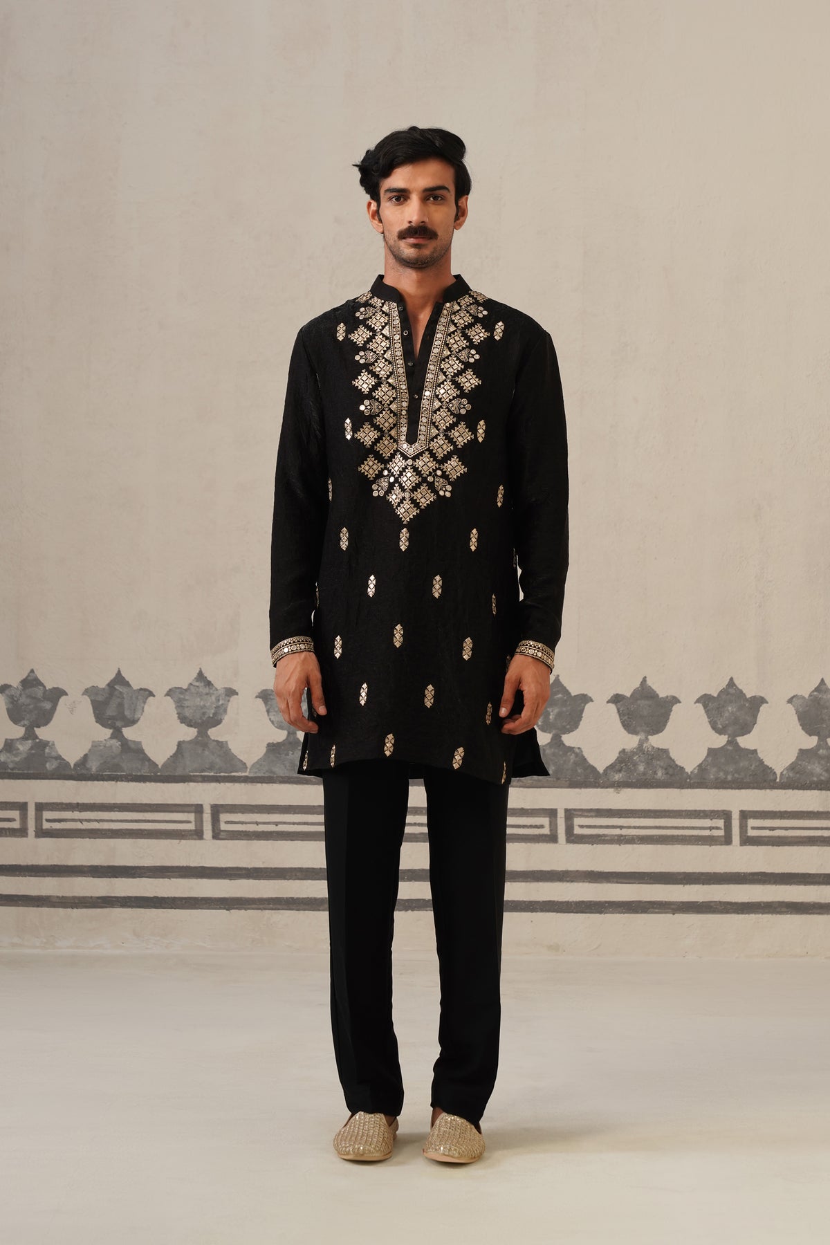 Black Azaan Kurta Set