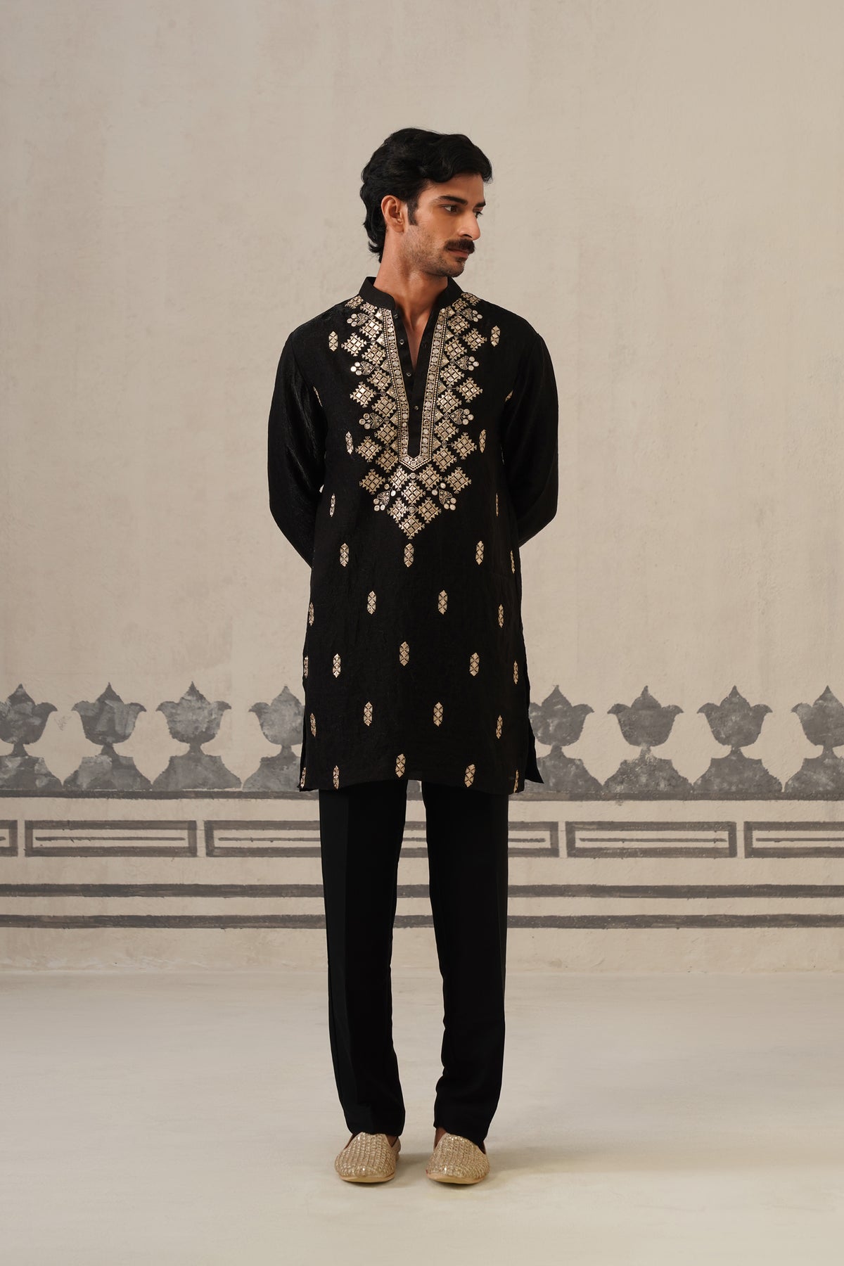 Black Azaan Kurta Set