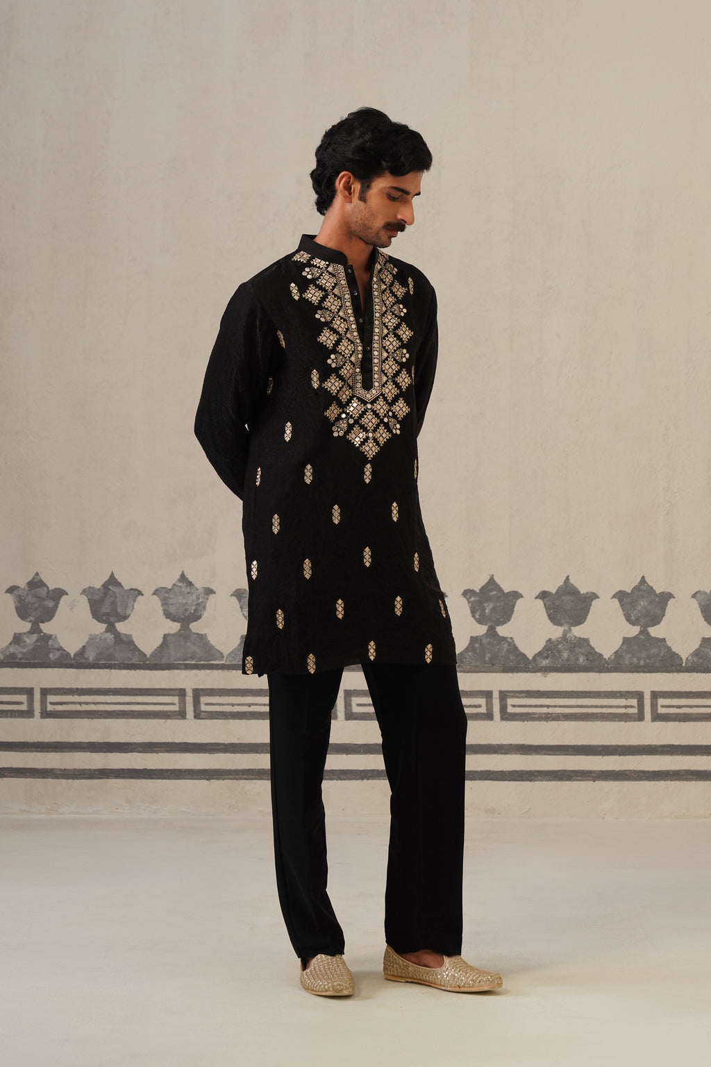 Black Azaan Kurta Set