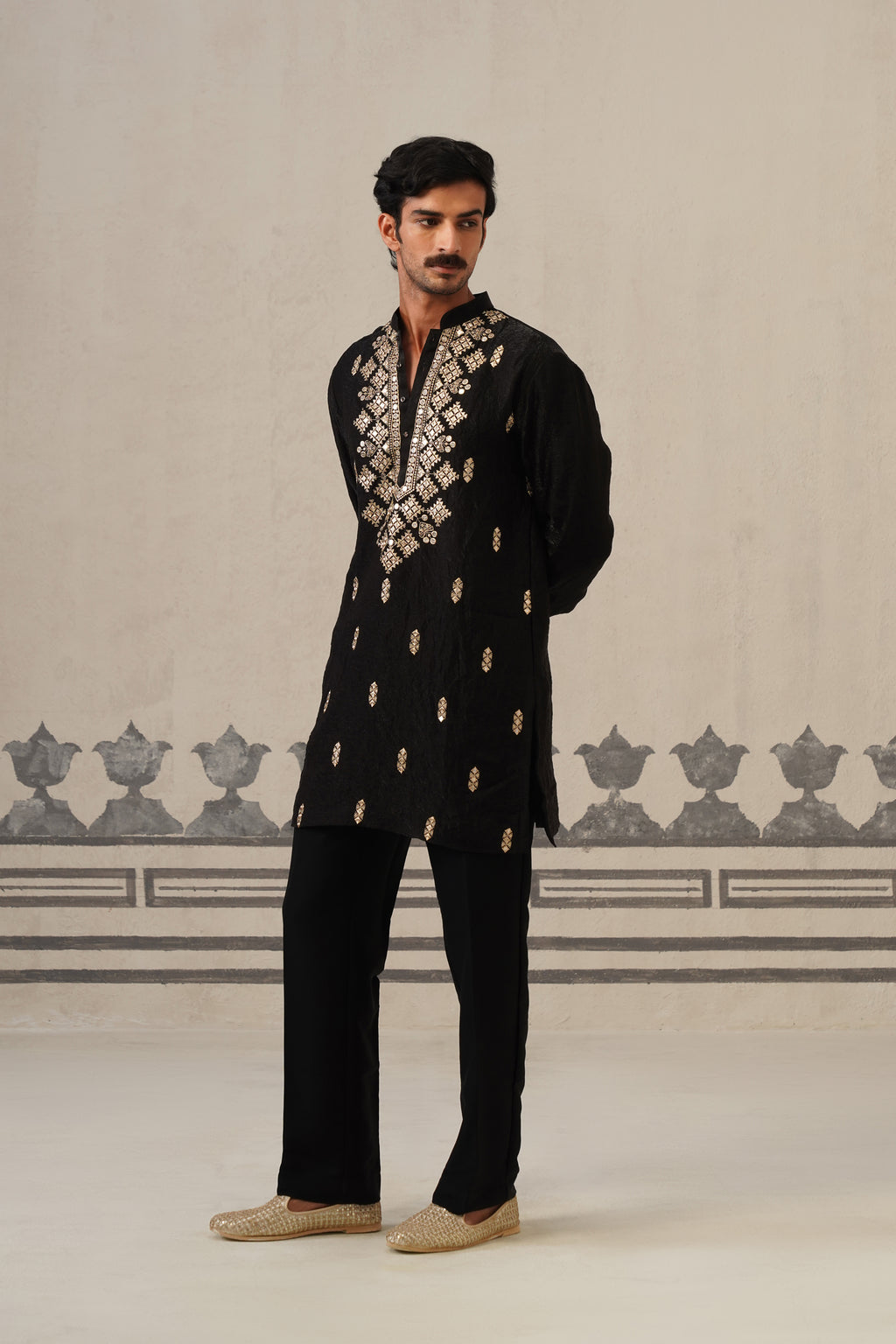 Black Azaan Kurta Set