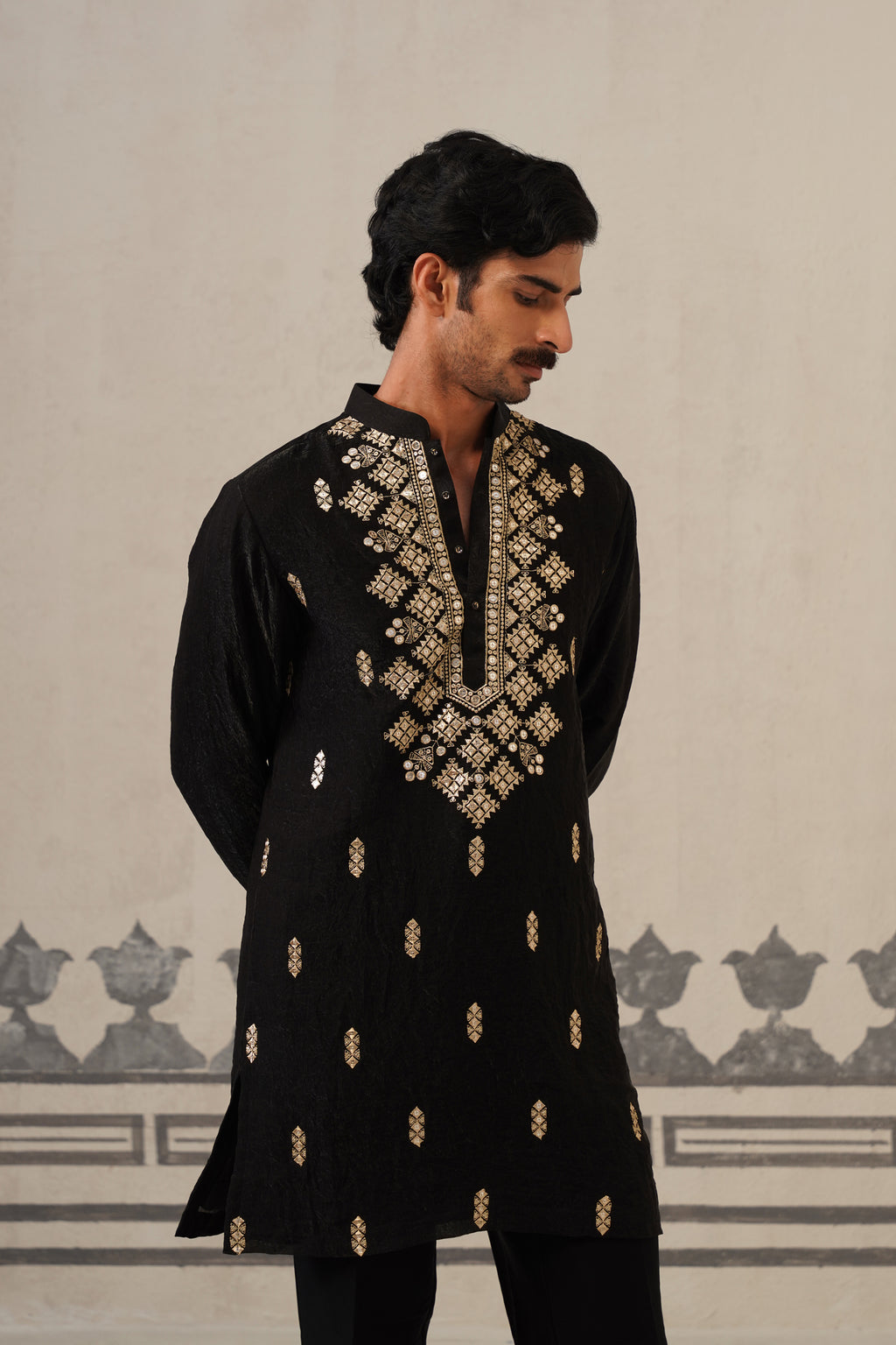 Black Azaan Kurta Set