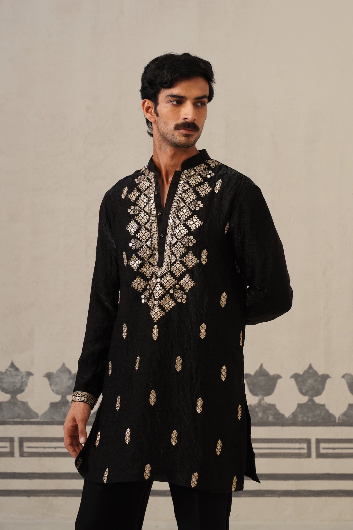 Black Azaan Kurta Set