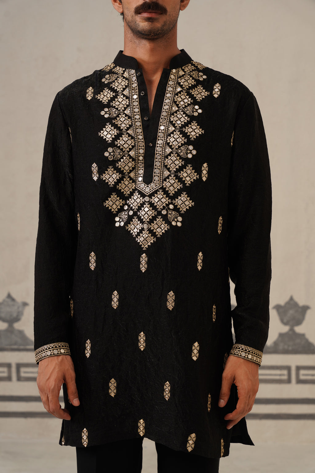 Black Azaan Kurta Set