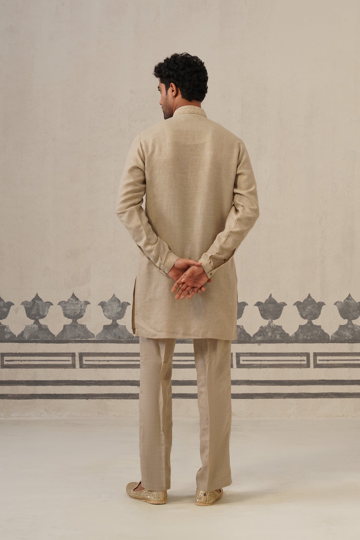 Earthy Beige Linen Cord Set