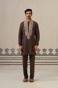 Deep Brown Linen Cord Set