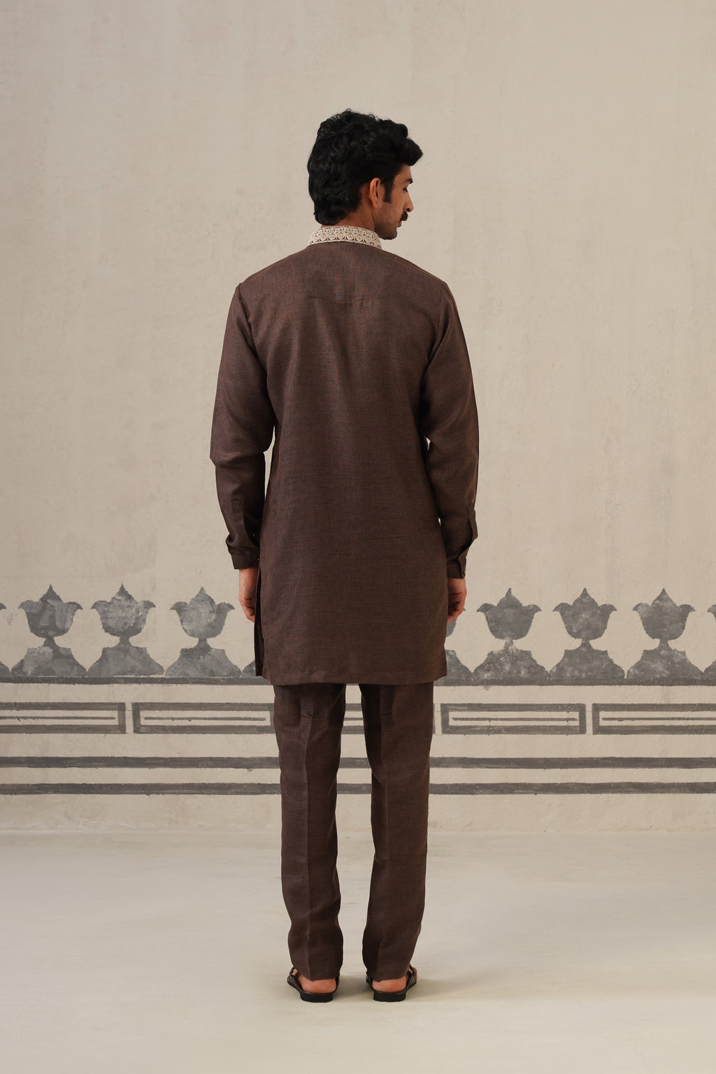 Deep Brown Linen Cord Set