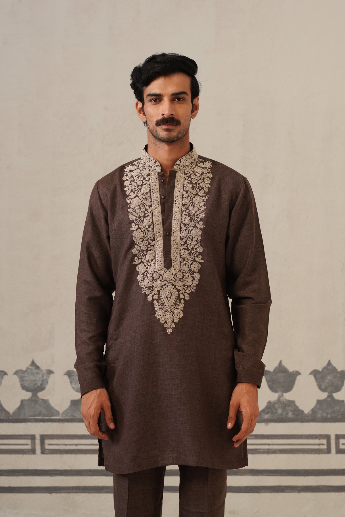 Deep Brown Linen Cord Set