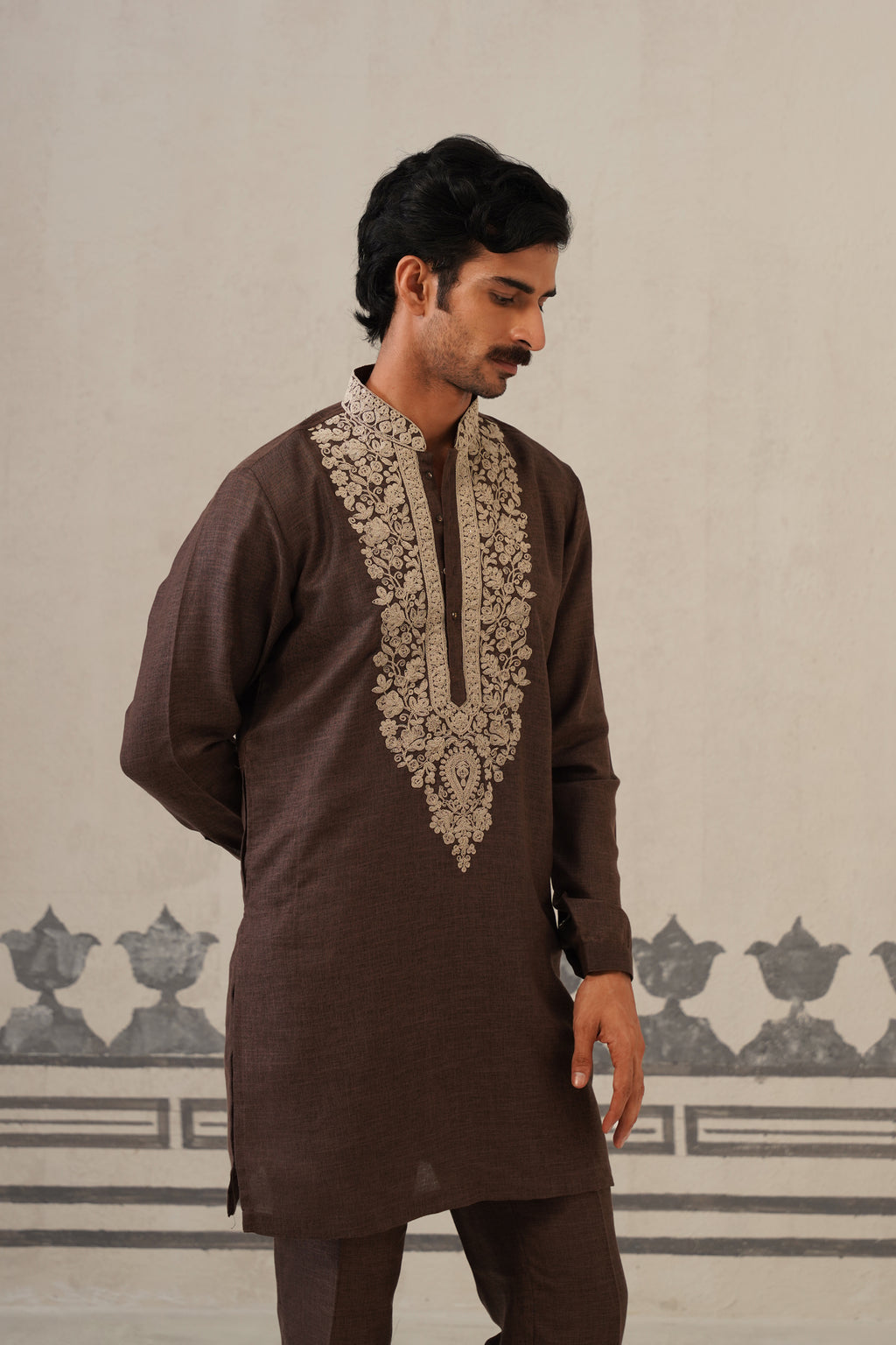 Deep Brown Linen Cord Set